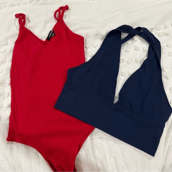 SHEIN Tops - Fashion Nova SHEIN Bundle Bodysuit and Crop Top